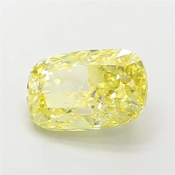 3.00ct Cushion modified Lab Grown Diamond (Colour Fancy Intense Yellow, Clarity VS1, IGI Certified)
