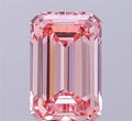 3.00ct Emerald Lab Grown Diamond (Colour Fancy Vivid Pink, Clarity VS1, IGI Certified)