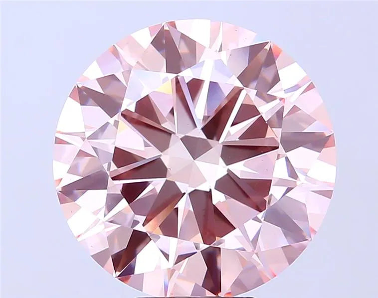 9.09ct Round Lab Grown Diamond (Colour Fancy Pink, Clarity VS1, Cut EX, IGI Certified)