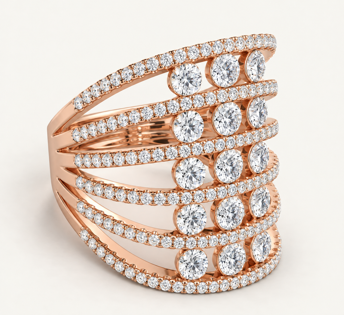MATRIX COCKTAIL RING