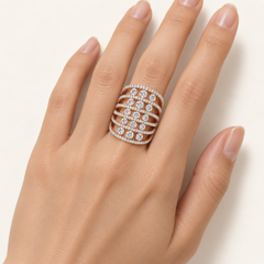 MATRIX COCKTAIL RING