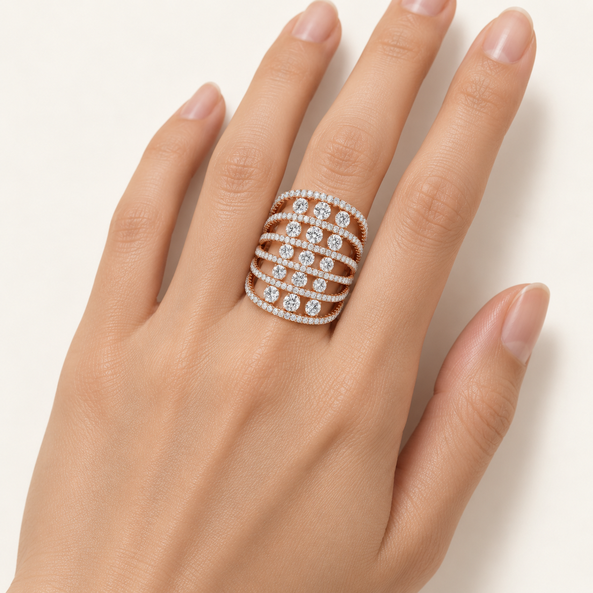 MATRIX COCKTAIL RING