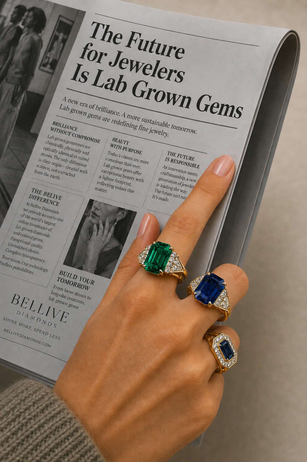 Bellive Diamonds lab-grown jewelry