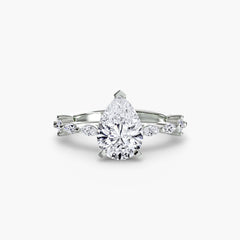 Solitaire with Eternity Pavé
