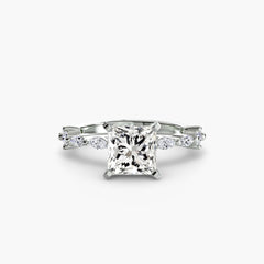 Solitaire with Eternity Pavé
