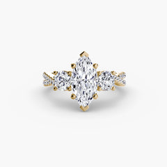 Three-Stone with Pavé Band 2