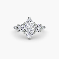 Three-Stone with Pavé Band 3