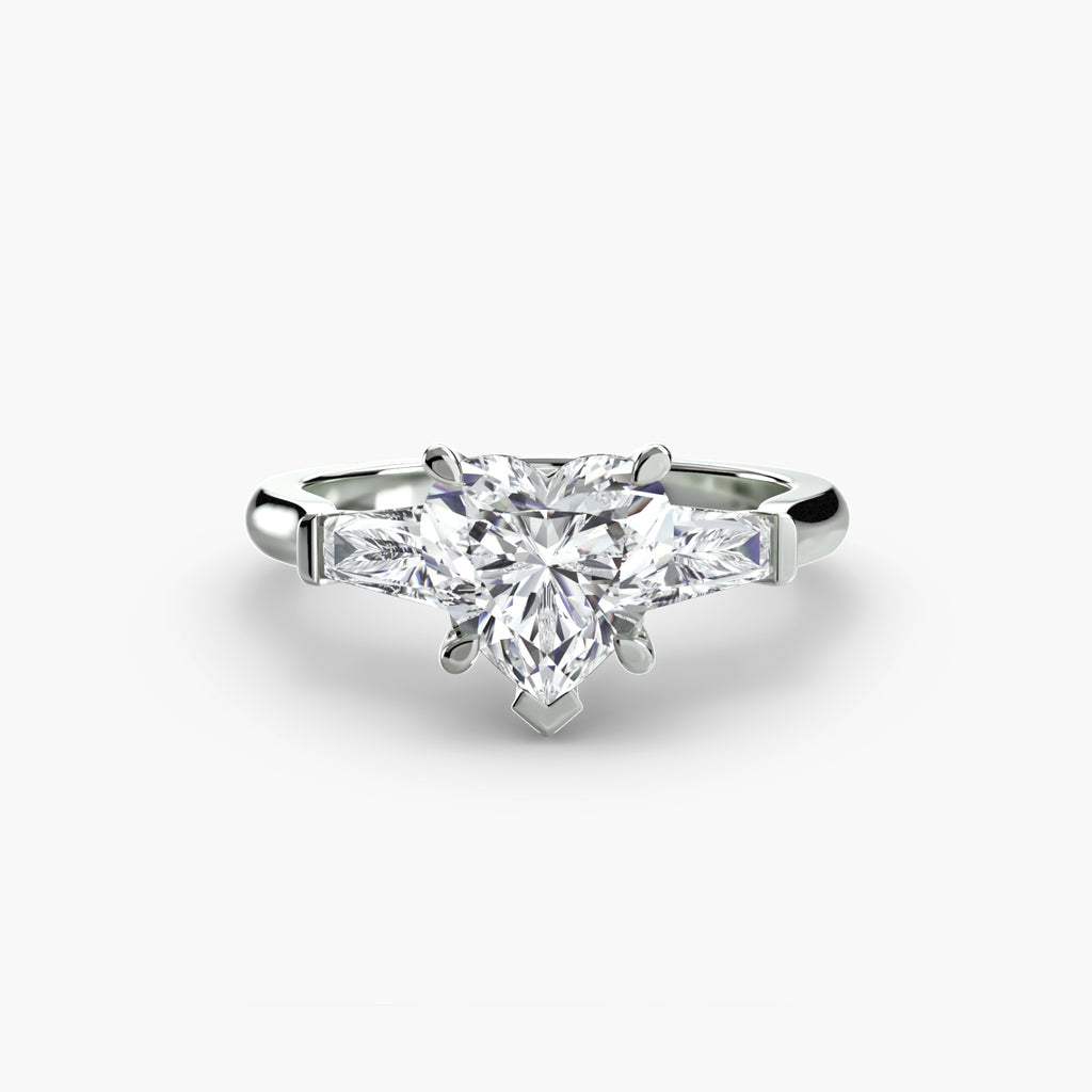 Three-Stone Ring (Baguette Side Stones)