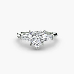 Three-Stone Ring (Baguette Side Stones)