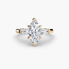 Three-Stone Ring (Baguette Side Stones)