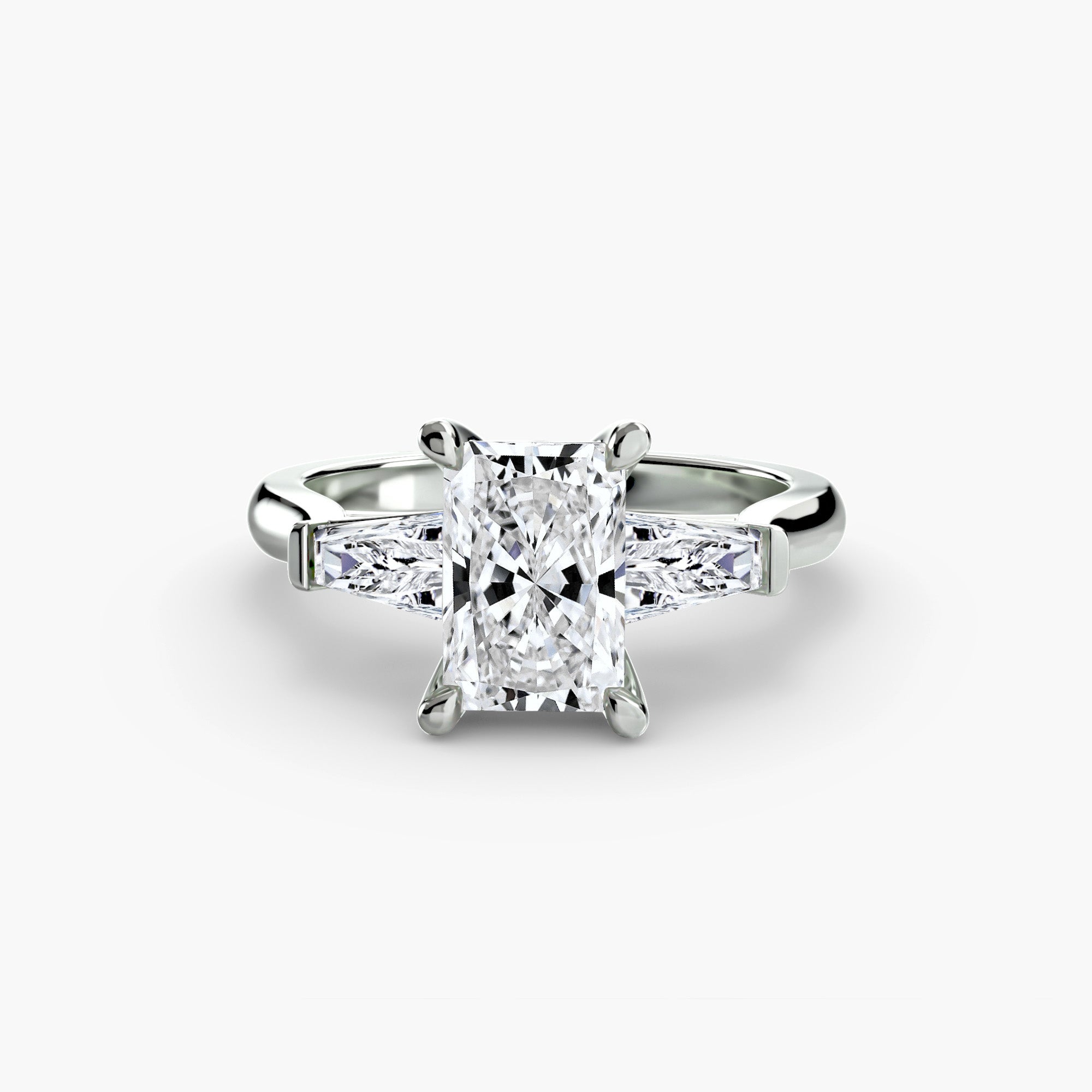 Three-Stone Ring (Baguette Side Stones) 2