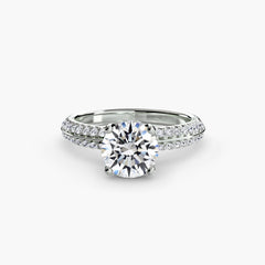Solitaire with Pavé