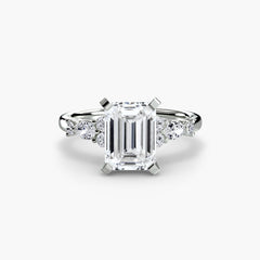 The Floral Accent Solitaire