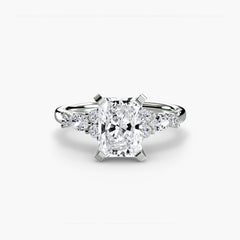 The Floral Accent Solitaire
