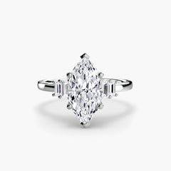 Baguette Accent Solitaire