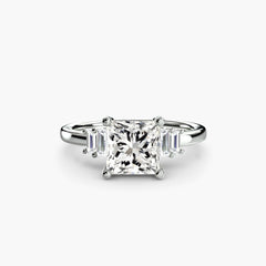 Baguette Accent Solitaire