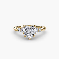 Solitaire with Shoulder Accents 2