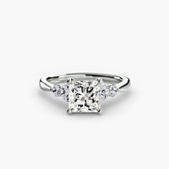 Solitaire with Shoulder Accents 2