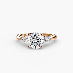 Solitaire with Shoulder Accents 2