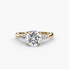 Solitaire with Shoulder Accents 2