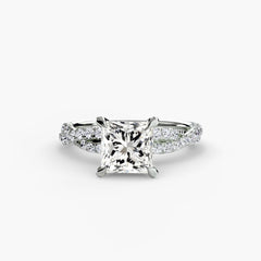 The Twisted Pavé Solitaire