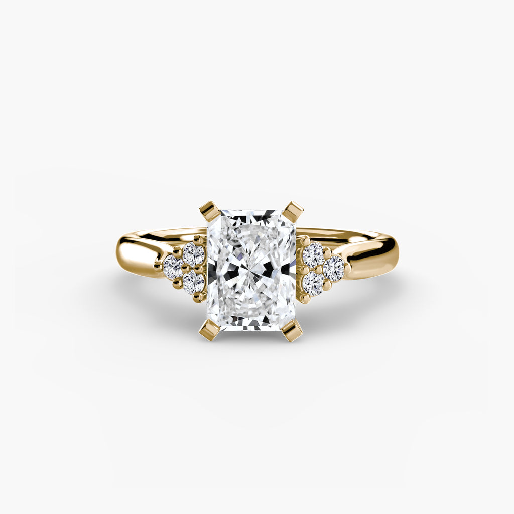 Solitaire with Cluster Shoulders 2