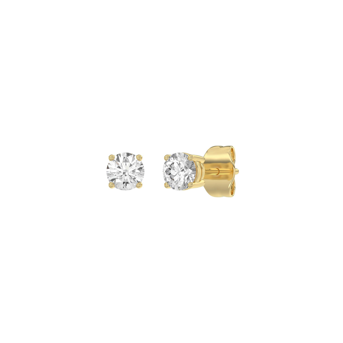 4 Prong Basket Stud Earrings | 0.25ct