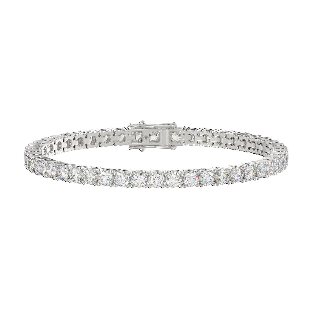 Basket 4 Prong Tennis Bracelet | 4.4-6.2ct