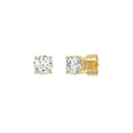 4 Prong Basket Stud Earrings 1ct