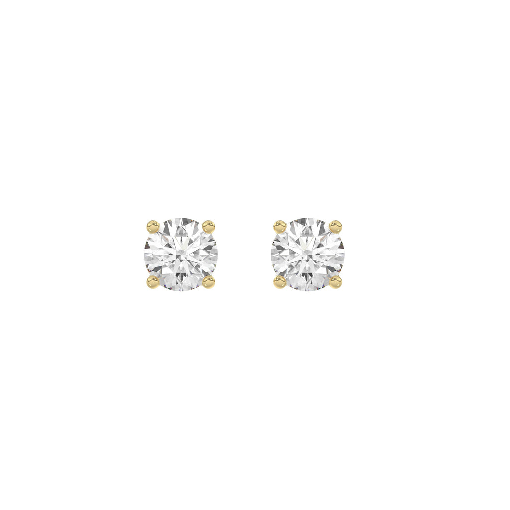 4 Prong Basket Stud Earrings 1ct