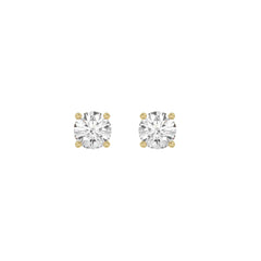 4 Prong Basket Stud Earrings 1ct